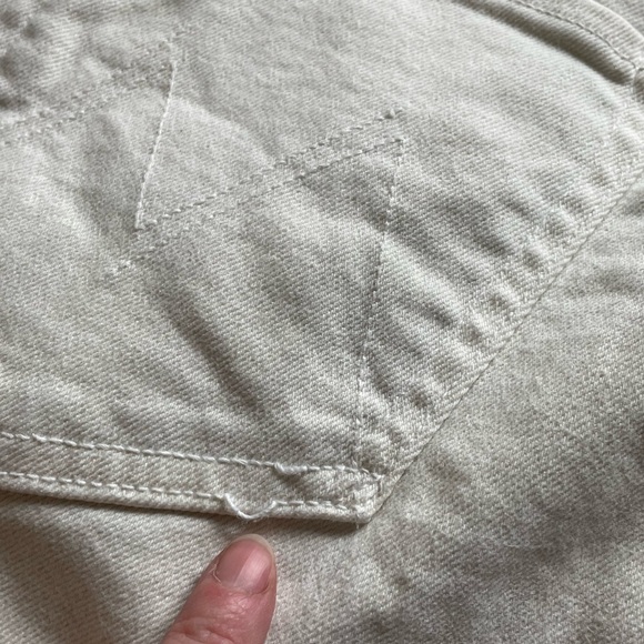 MOTHER High Waisted Weekender Skimp Jeans Second Chance Mashmellow Cream 30 Boho - Picture 6 of 13